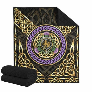 MacPherson (McPherson) Clan Crest Premium Quilt Celtic Scottish Thistle