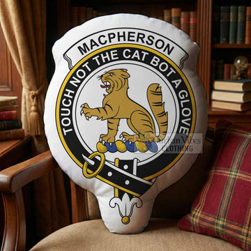 MacPherson (McPherson) Clan Crest Shaped Throw Pillow, Scottish Clan Badge Decorative Pillow