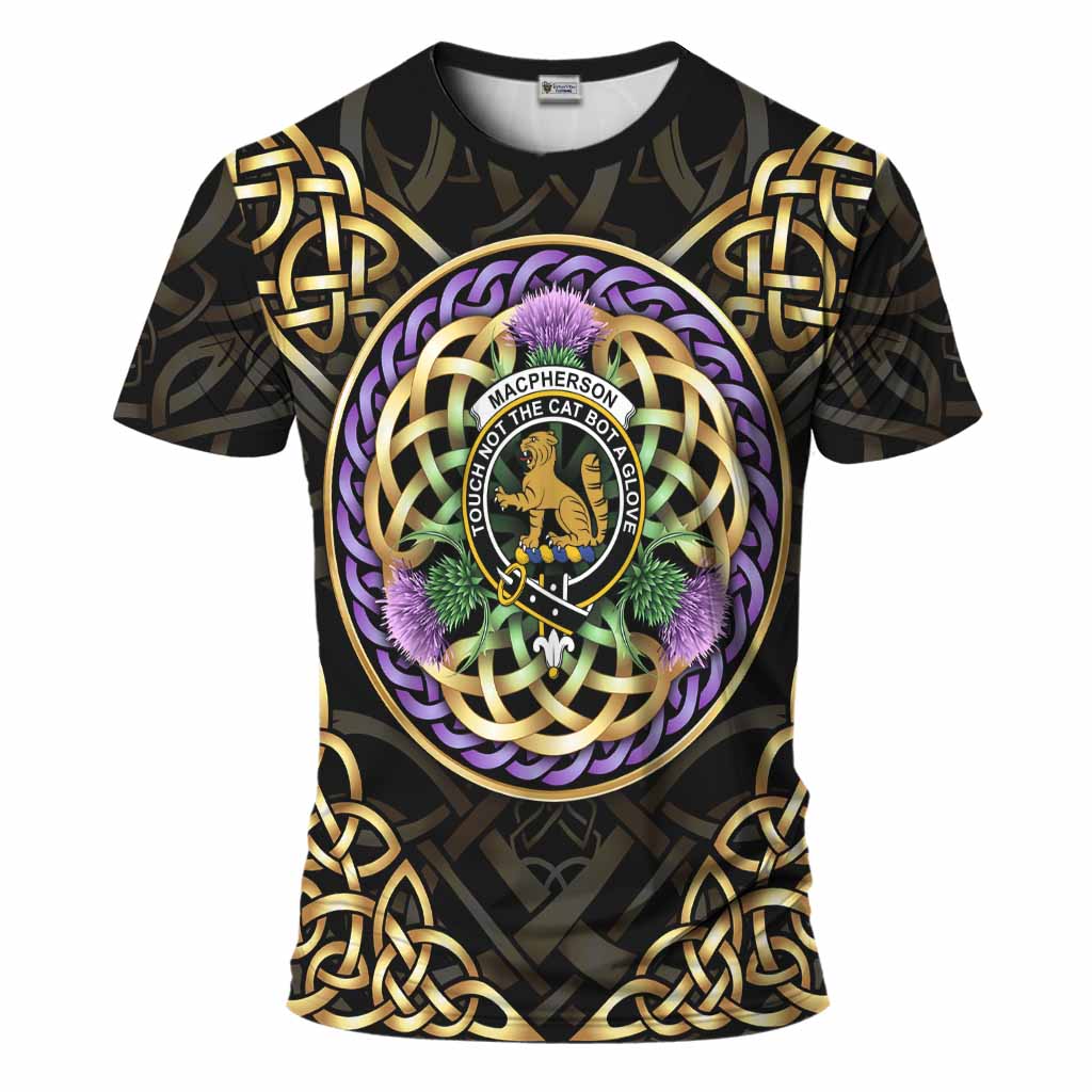 MacPherson (McPherson) Clan Crest T-Shirt Celtic Scottish Thistle