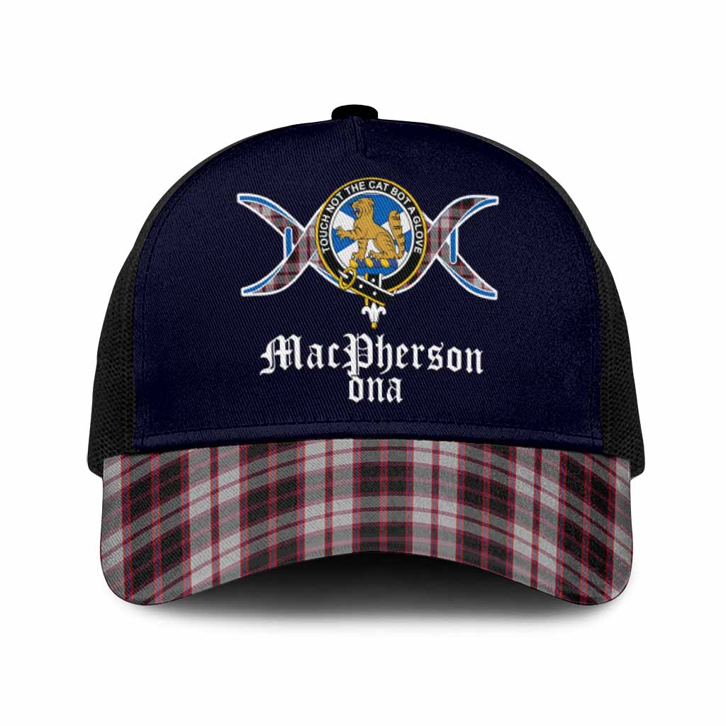 MacPherson (McPherson) Clan DNA Tartan Mesh Trucker Cap One Size (Adjustable) Black - Tartan Vibes Clothing