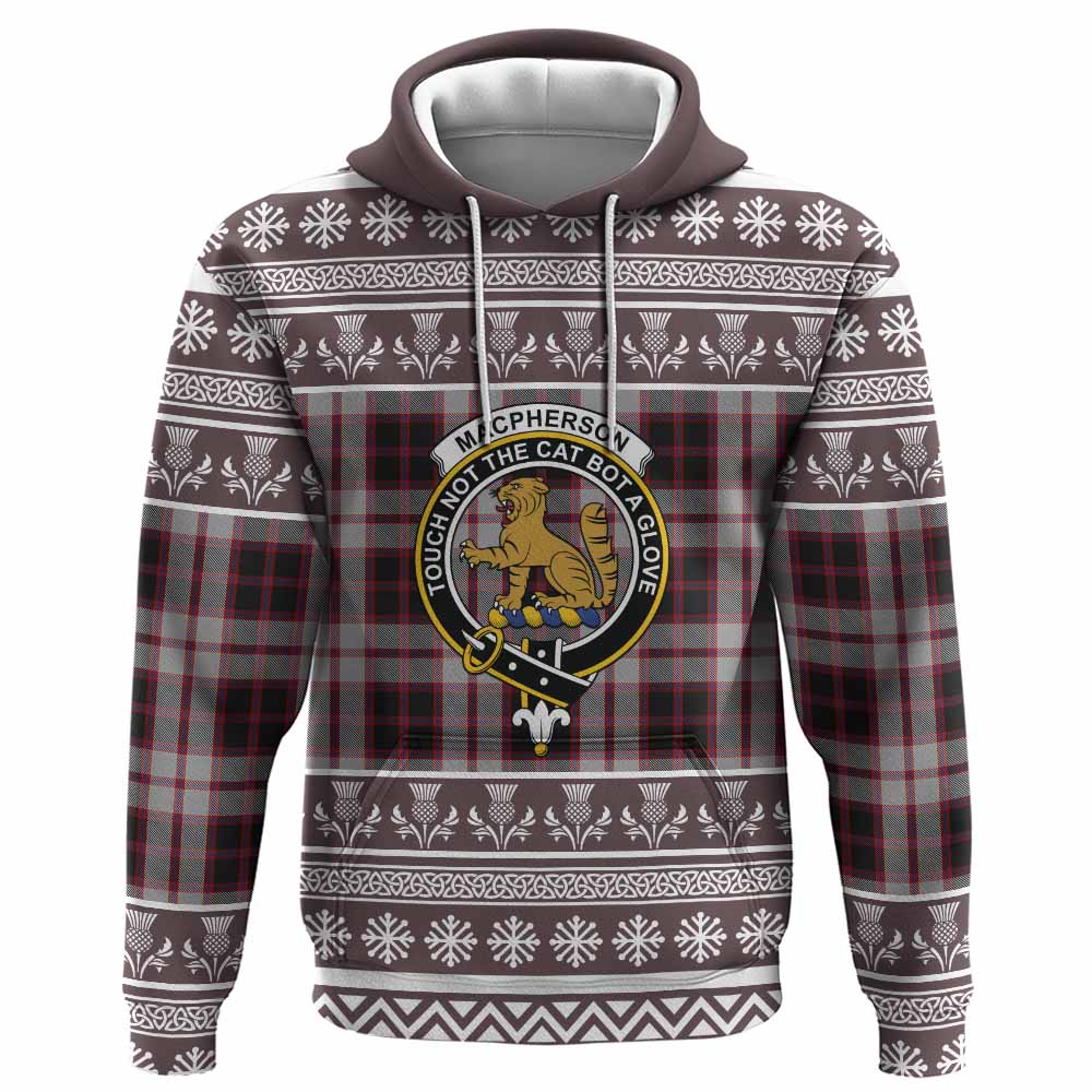 MacPherson (McPherson) Clan Tartan Christmas Hoodie with Family Crest - Tartan Vibes Clothing