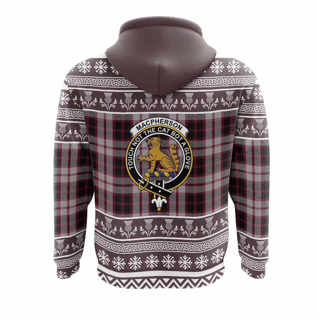 MacPherson (McPherson) Clan Tartan Christmas Hoodie with Family Crest - Tartan Vibes Clothing