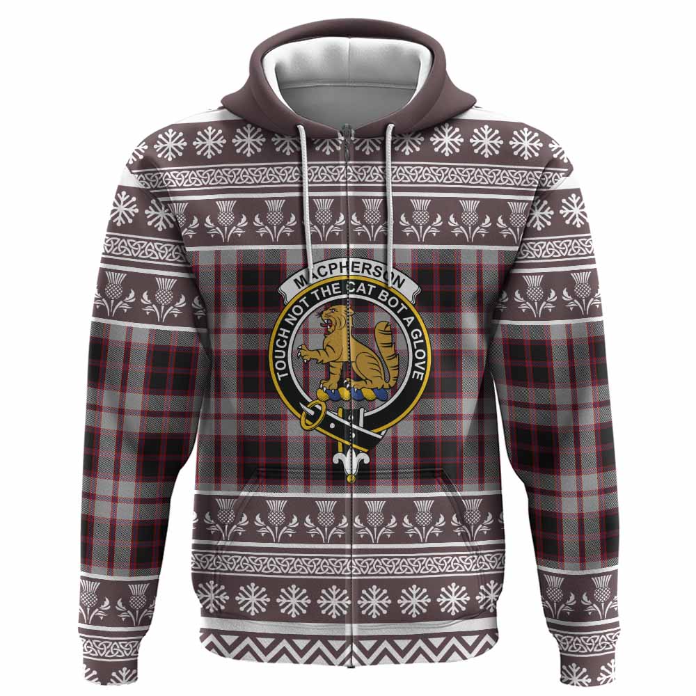 MacPherson (McPherson) Clan Tartan Christmas Hoodie with Family Crest - Tartan Vibes Clothing