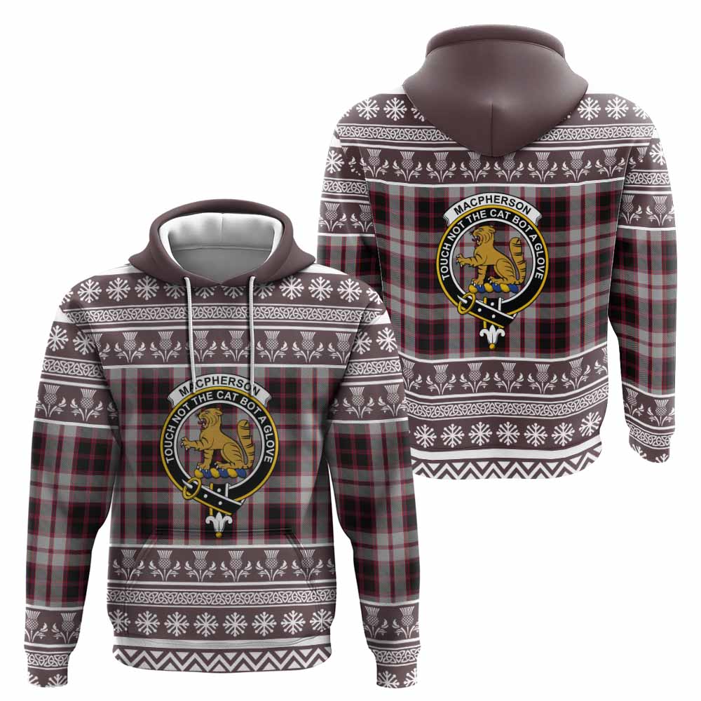 MacPherson (McPherson) Clan Tartan Christmas Hoodie with Family Crest - Tartan Vibes Clothing