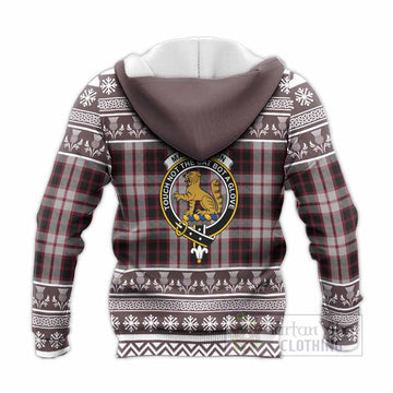 MacPherson (McPherson) Clan Tartan Christmas Knitted Hoodie with Family Crest