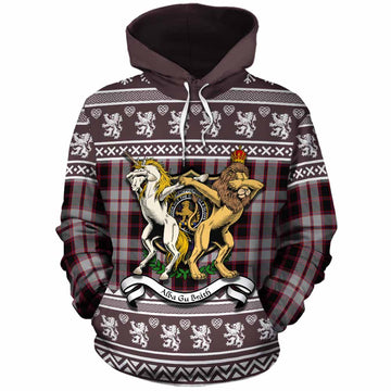 MacPherson (McPherson) Clan Tartan Crest Christmas Cotton Hoodie Coat of Arms Funny Style
