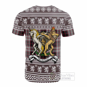 MacPherson (McPherson) Clan Tartan Crest Christmas Cotton T-shirt Coat of Arms Funny Style