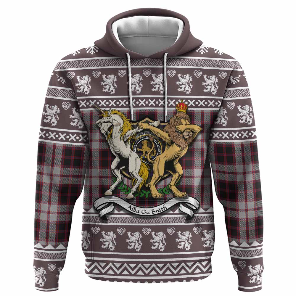 MacPherson (McPherson) Clan Tartan Crest Christmas Hoodie Coat of Arms Funny Style - Tartan Vibes Clothing