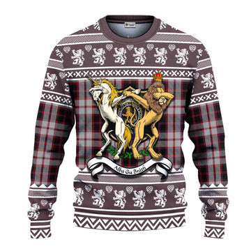 MacPherson (McPherson) Clan Tartan Crest Christmas Ugly Sweater Coat of Arms Funny Style - Tartan Vibes Clothing