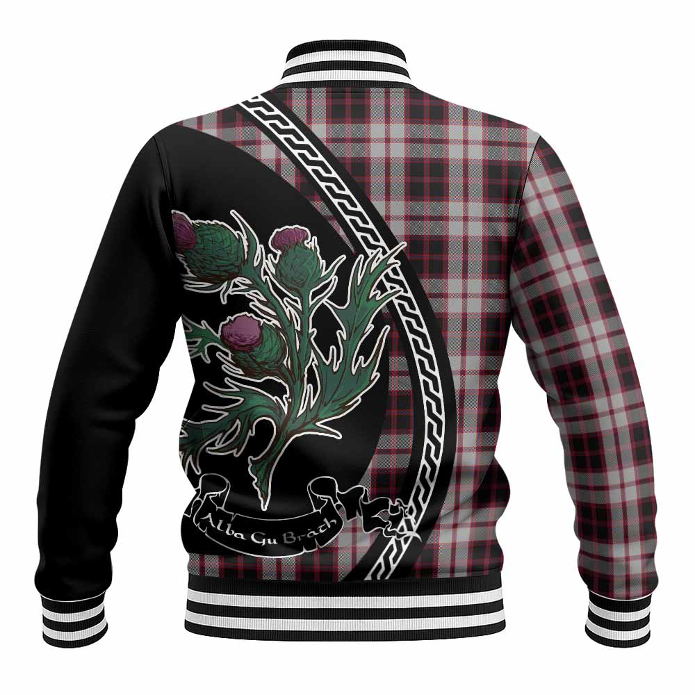 MacPherson (McPherson) Family Crest Tartan Baseball Jacket Alba Thistle Inspired - Tartan Vibes Clothing