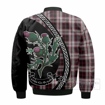 MacPherson (McPherson) Family Crest Tartan Bomber Jacket Alba Thistle Inspired