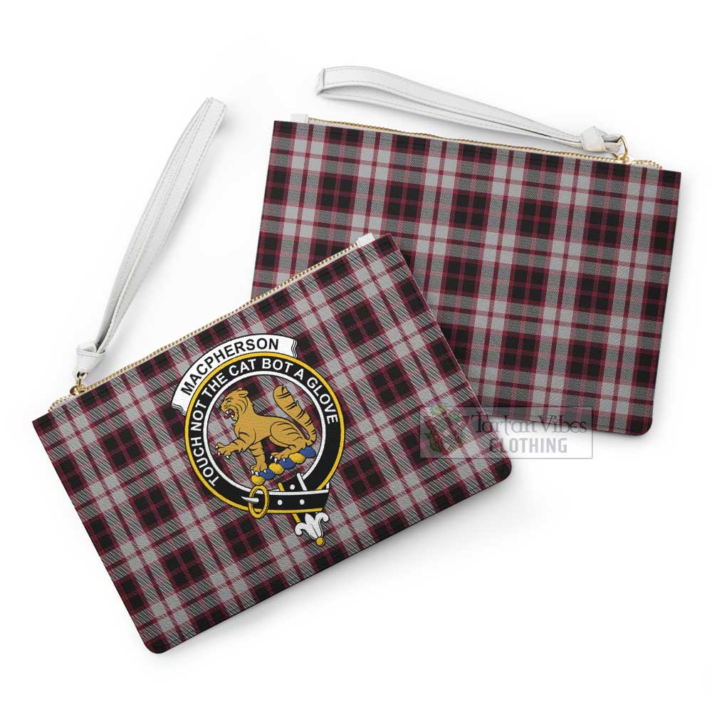 Tartan Vibes Clothing MacPherson (McPherson) Family Crest Tartan Clutch Bag