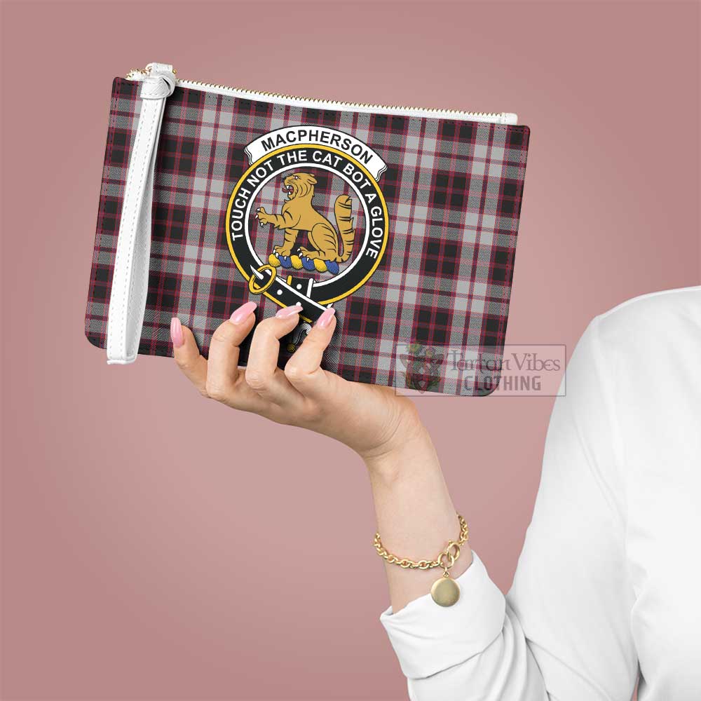 Tartan Vibes Clothing MacPherson (McPherson) Family Crest Tartan Clutch Bag