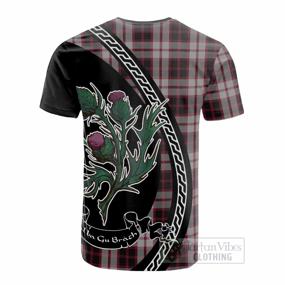 MacPherson (McPherson) Family Crest Tartan Cotton T-shirt Alba Thistle Inspired - Tartan Vibes Clothing