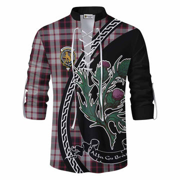 MacPherson (McPherson) Family Crest Tartan Ghillie Shirt Alba Thistle Inspired