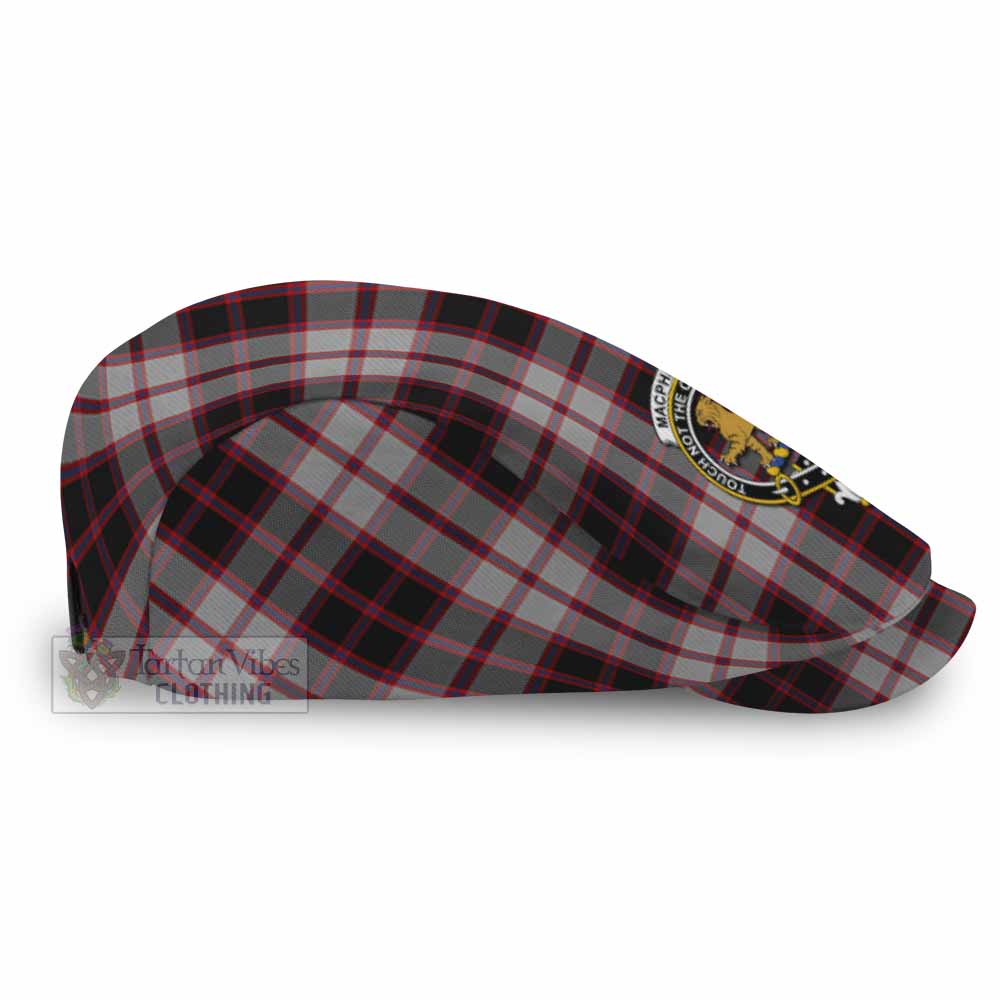 MacPherson (McPherson) Family Crest Tartan Jeff Cap, Tartan Flat Cap