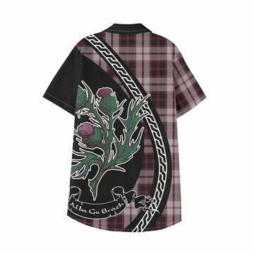 MacPherson (McPherson) Family Crest Tartan Kid Hawaiian Shirt Alba Thistle Inspired