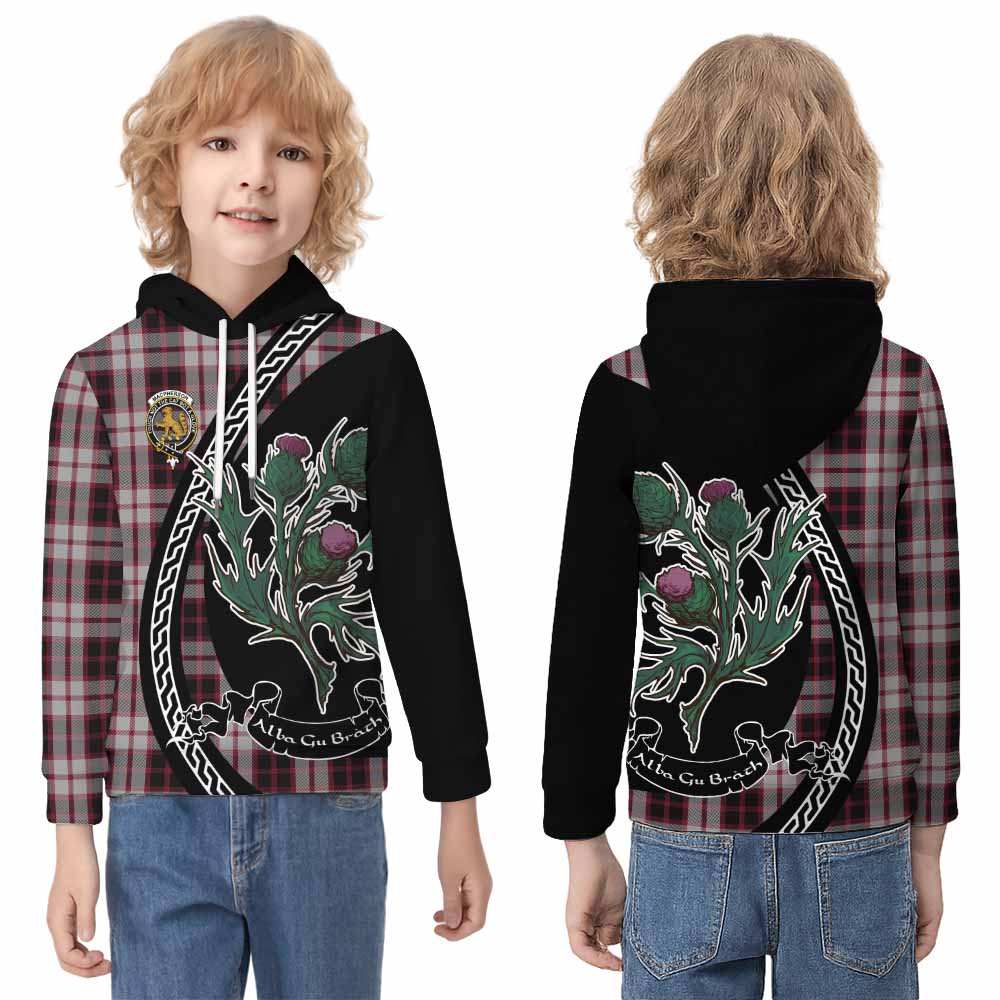 MacPherson (McPherson) Family Crest Tartan Kid Hoodie Alba Thistle Inspired - Tartan Vibes Clothing