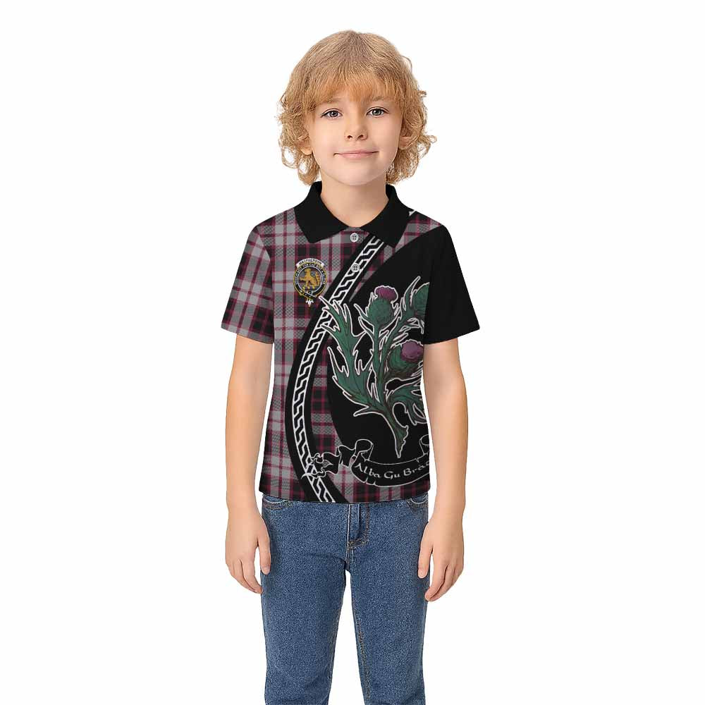 MacPherson (McPherson) Family Crest Tartan Kid Polo Shirt Alba Thistle Inspired - Tartan Vibes Clothing