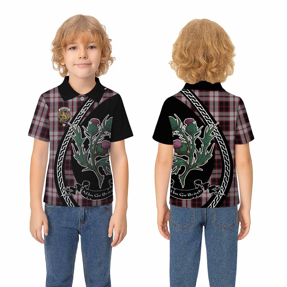 MacPherson (McPherson) Family Crest Tartan Kid Polo Shirt Alba Thistle Inspired - Tartan Vibes Clothing