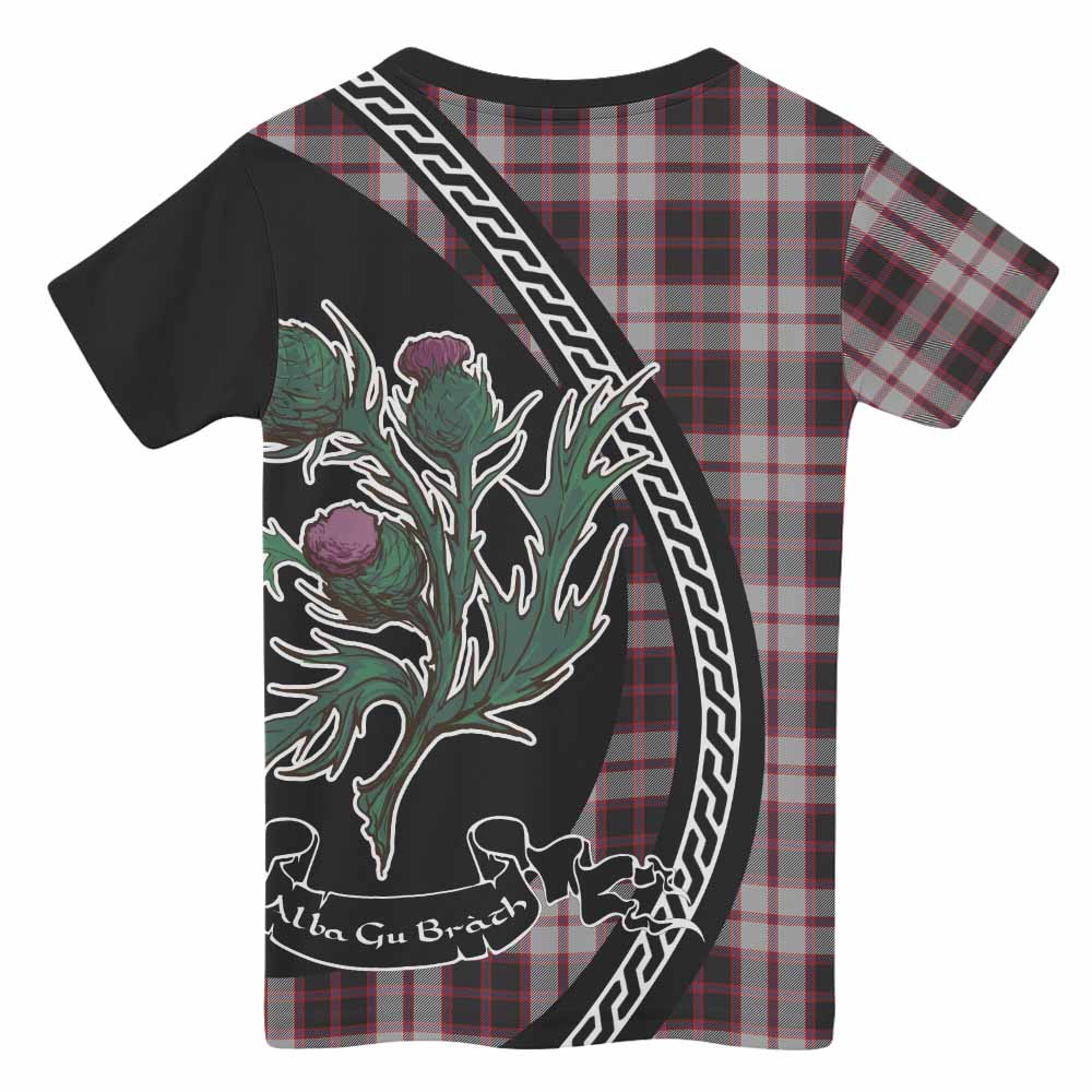 MacPherson (McPherson) Family Crest Tartan Kid T-shirt Alba Thistle Inspired - Tartan Vibes Clothing