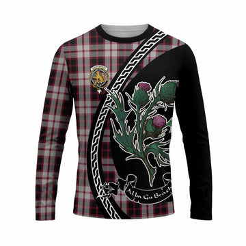 MacPherson (McPherson) Family Crest Tartan Long Sleeve T-Shirt Alba Thistle Inspired - Tartan Vibes Clothing