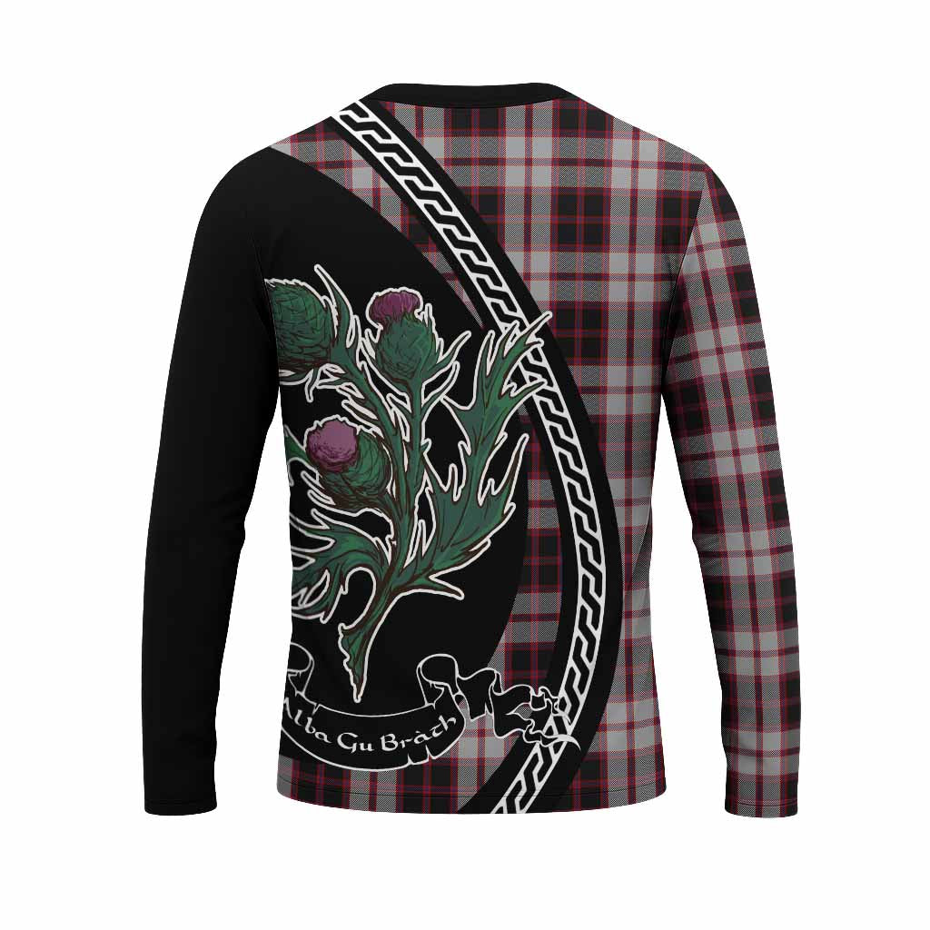 MacPherson (McPherson) Family Crest Tartan Long Sleeve T-Shirt Alba Thistle Inspired - Tartan Vibes Clothing