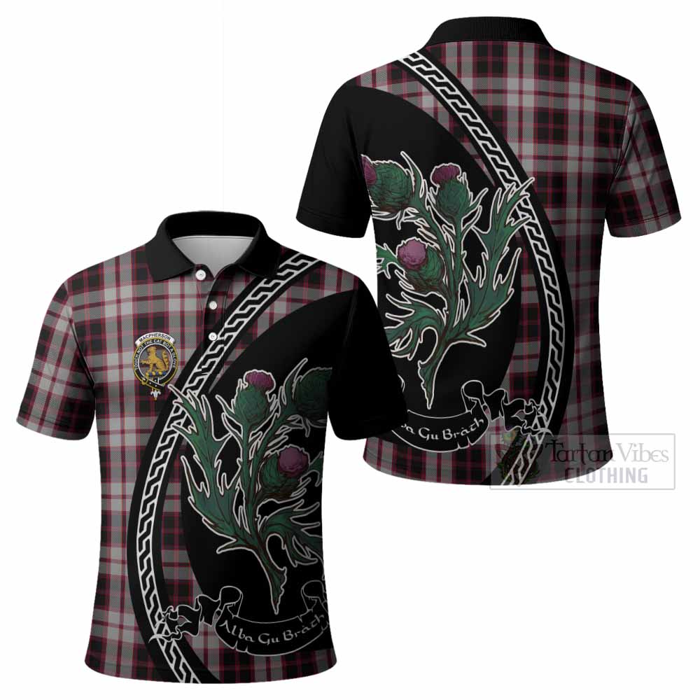 MacPherson (McPherson) Family Crest Tartan Polo Shirt Alba Thistle Inspired - Tartan Vibes Clothing