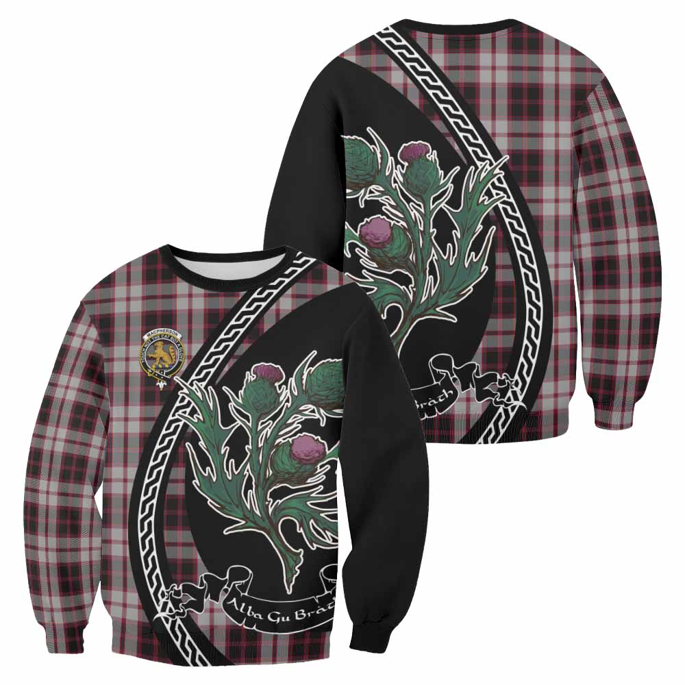 MacPherson (McPherson) Family Crest Tartan Sweatshirt Alba Thistle Inspired - Tartan Vibes Clothing