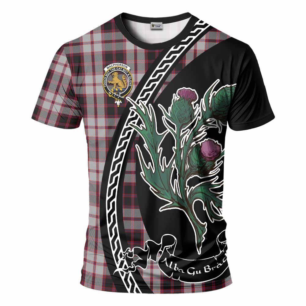 MacPherson (McPherson) Family Crest Tartan T-Shirt Alba Thistle Inspired - Tartan Vibes Clothing
