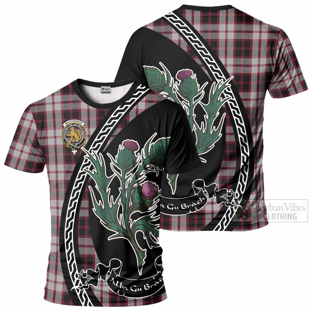 MacPherson (McPherson) Family Crest Tartan T-Shirt Alba Thistle Inspired - Tartan Vibes Clothing