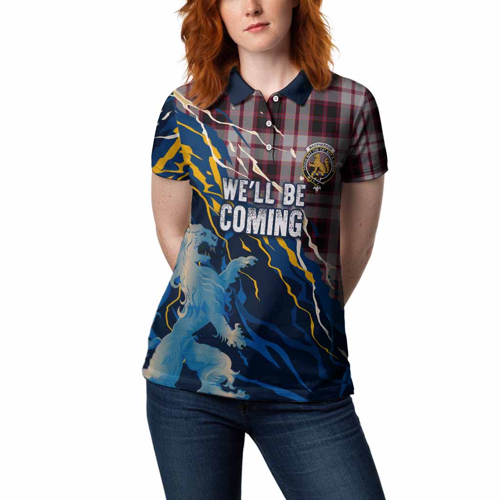 MacPherson (McPherson) Scotland Tartan Women Polo Shirt WC2026 Football - We'll Be Coming