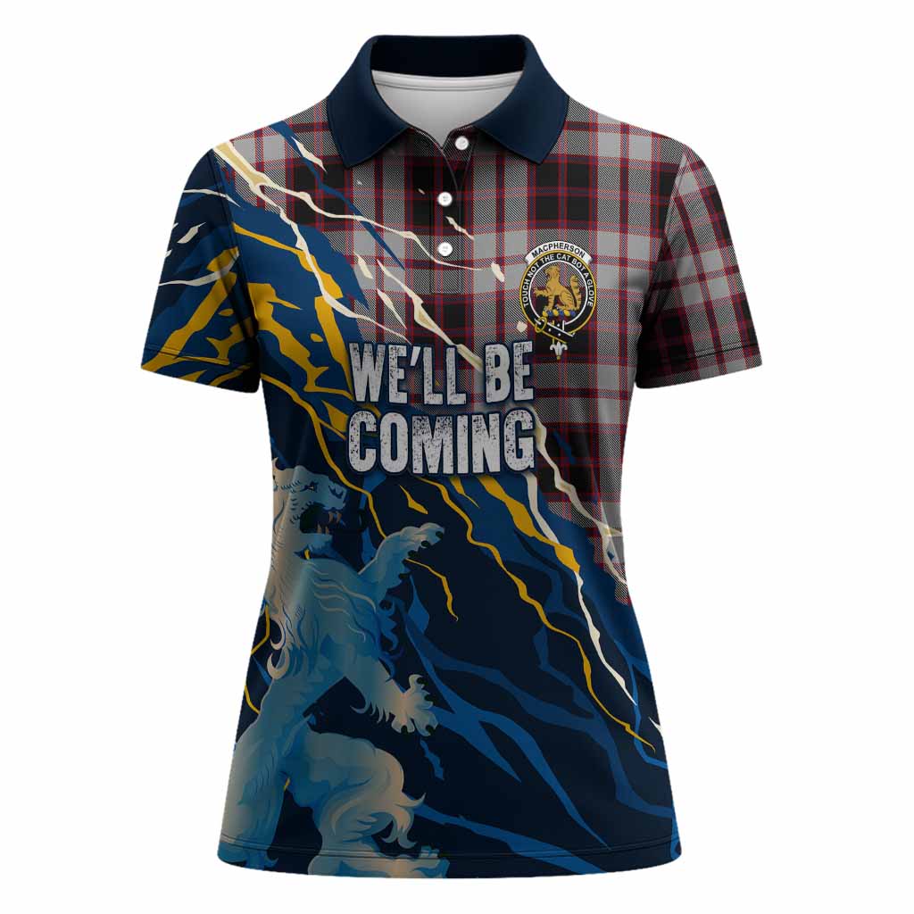 MacPherson (McPherson) Scotland Tartan Women Polo Shirt WC2026 Football - We'll Be Coming