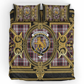MacPherson (McPherson) Scottish Tartan Crest Bedding Set Royal Stylized