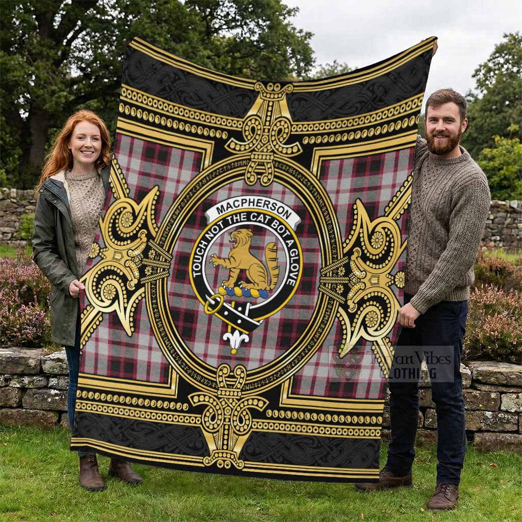 MacPherson (McPherson) Scottish Tartan Crest Blanket Royal Stylized - Tartan Vibes Clothing