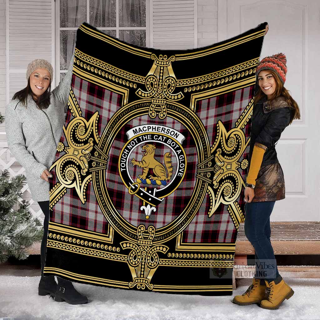 MacPherson (McPherson) Scottish Tartan Crest Blanket Royal Stylized - Tartan Vibes Clothing