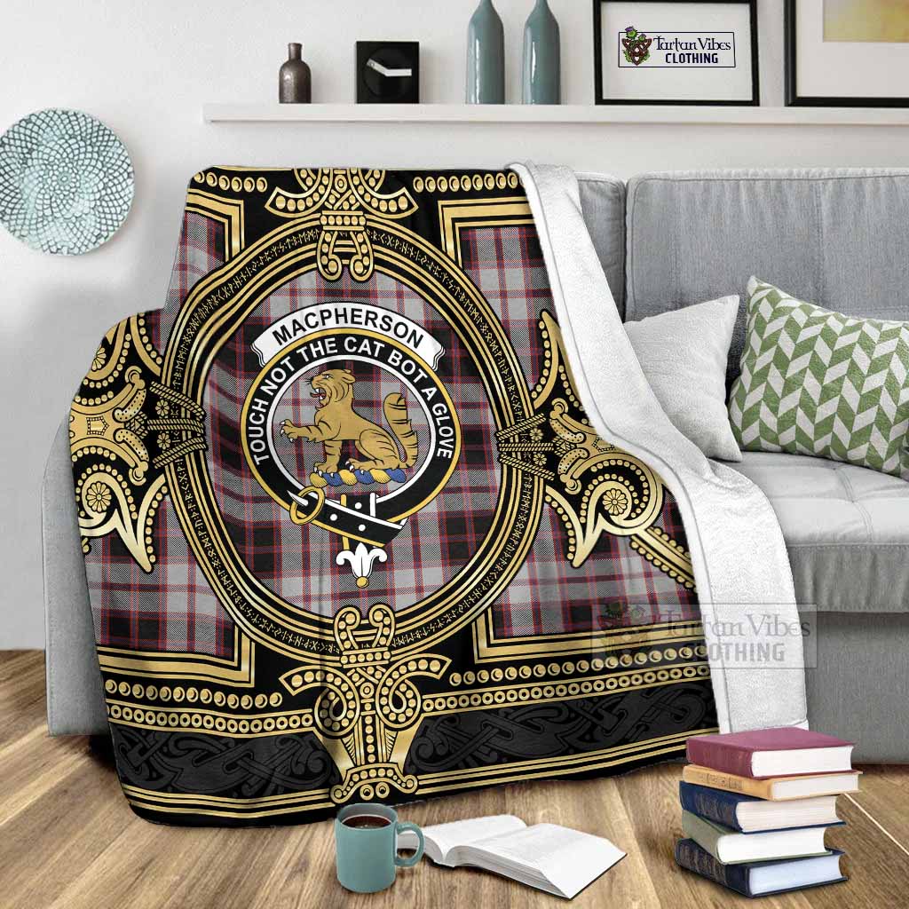 MacPherson (McPherson) Scottish Tartan Crest Blanket Royal Stylized - Tartan Vibes Clothing