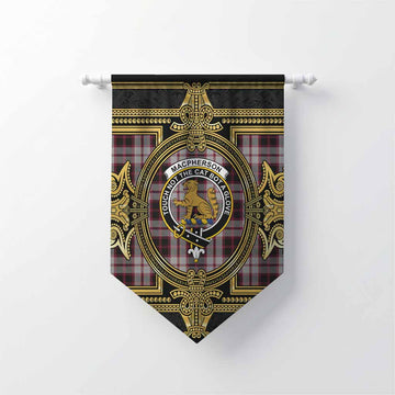 MacPherson (McPherson) Scottish Tartan Crest Gonfalon Royal Stylized Chevron - Tartan Vibes Clothing