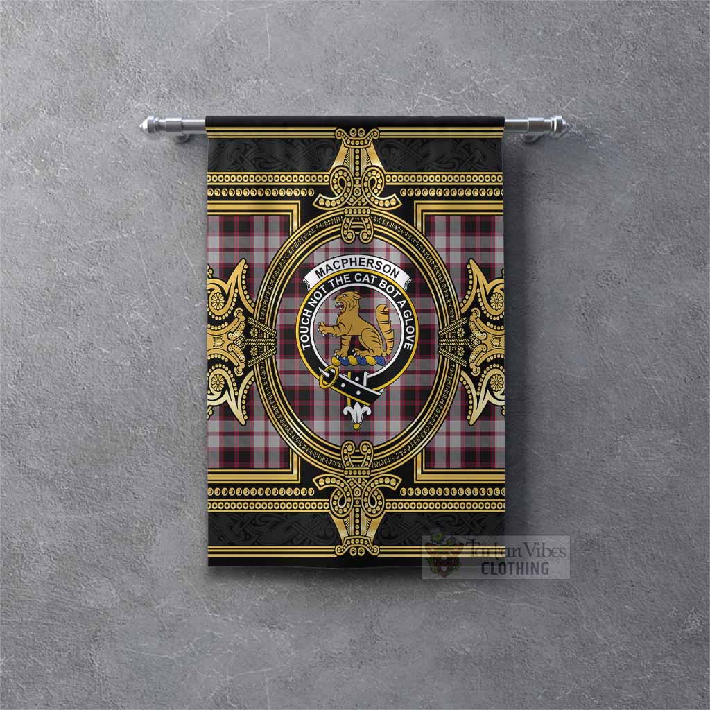 MacPherson (McPherson) Scottish Tartan Crest Gonfalon Royal Stylized Rectangle - Tartan Vibes Clothing