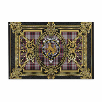 MacPherson (McPherson) Scottish Tartan Crest House Flag Royal Stylized 48*72 inch (120*180 cm) - Tartan Vibes Clothing