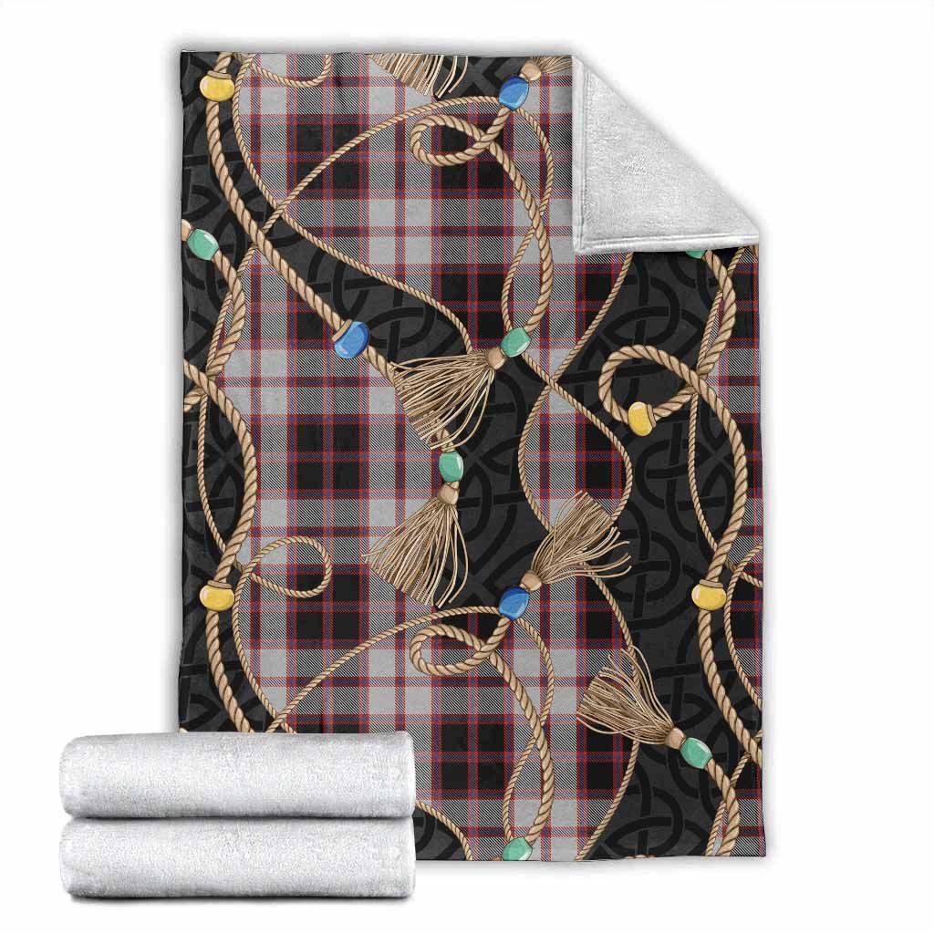 MacPherson (McPherson) Scottish Tartan Twisted Ropes Stylized Blanket X-Large 59 x 79 inches 150 x 200 cm - Tartan Vibes Clothing