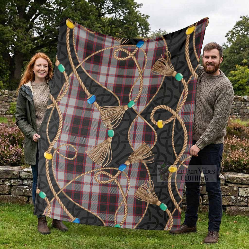 MacPherson (McPherson) Scottish Tartan Twisted Ropes Stylized Blanket - Tartan Vibes Clothing