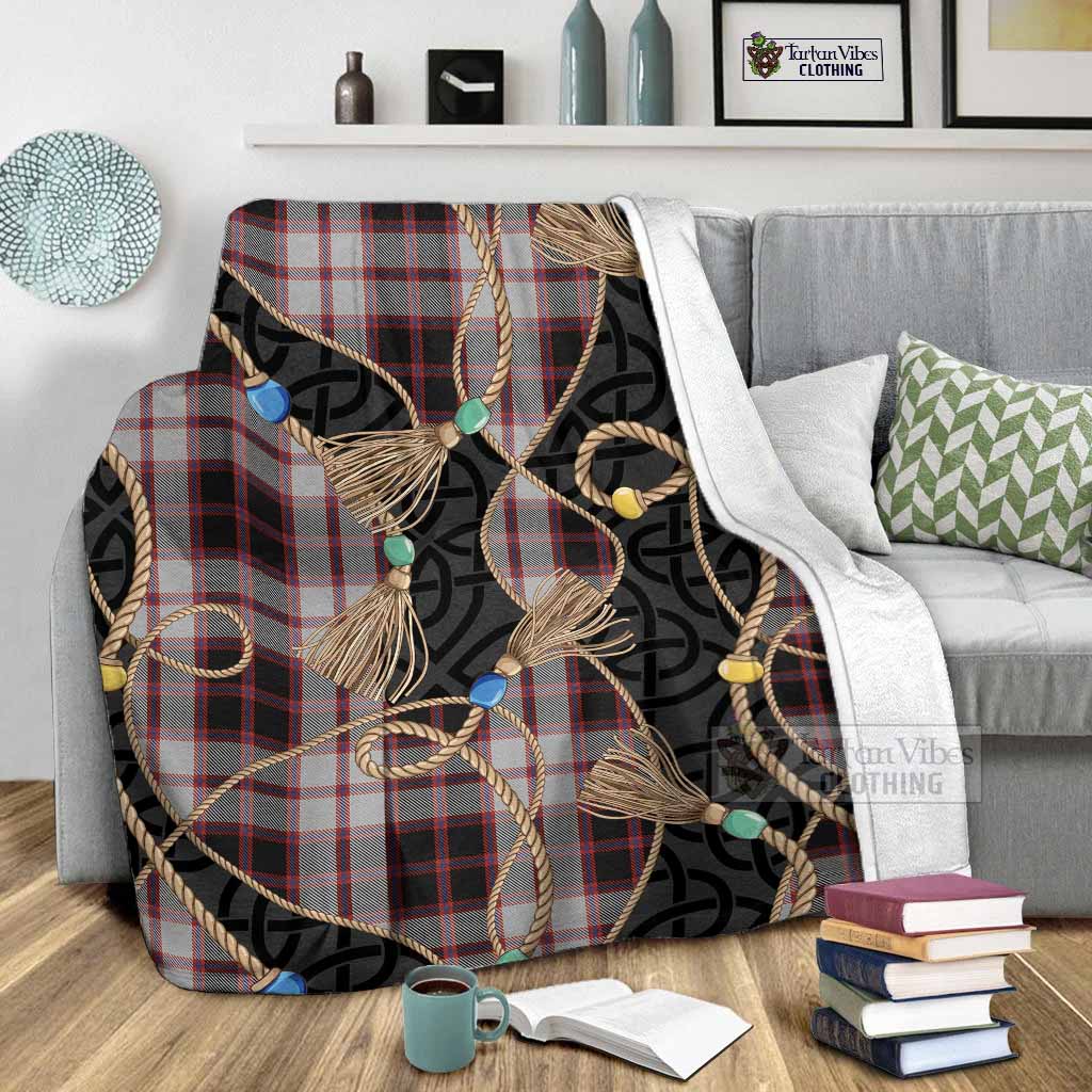 MacPherson (McPherson) Scottish Tartan Twisted Ropes Stylized Blanket - Tartan Vibes Clothing
