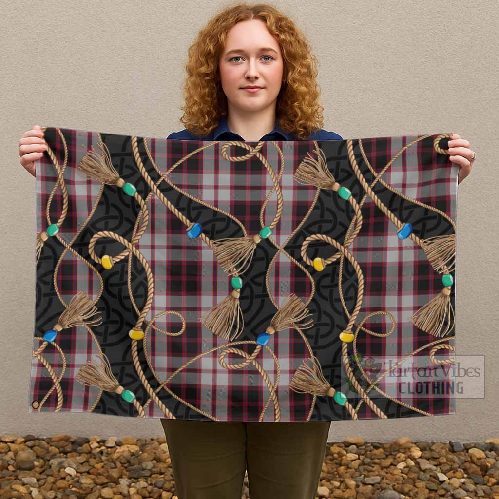 MacPherson (McPherson) Scottish Tartan Twisted Ropes Stylized House Flag - Tartan Vibes Clothing