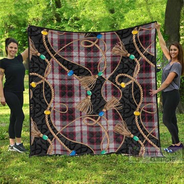 MacPherson (McPherson) Scottish Tartan Twisted Ropes Stylized Premium Quilt