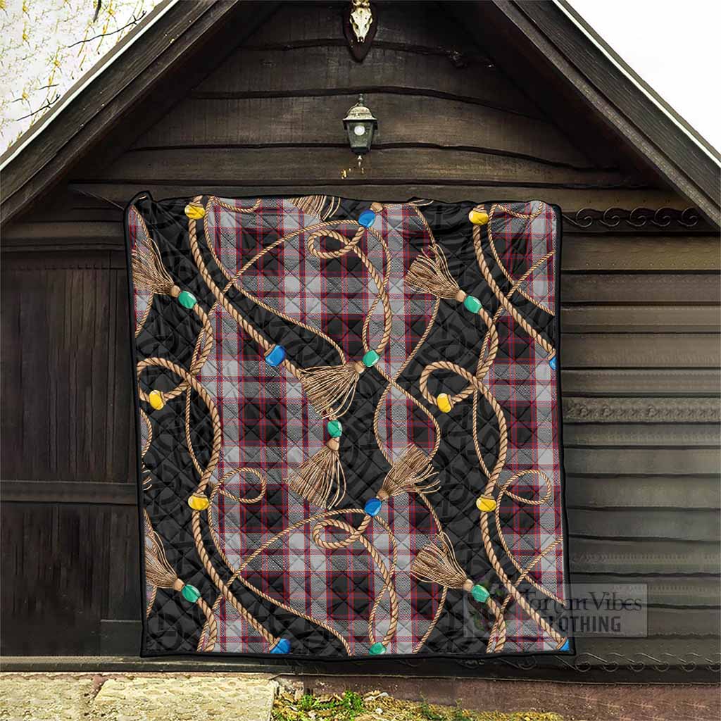 MacPherson (McPherson) Scottish Tartan Twisted Ropes Stylized Premium Quilt - Tartan Vibes Clothing