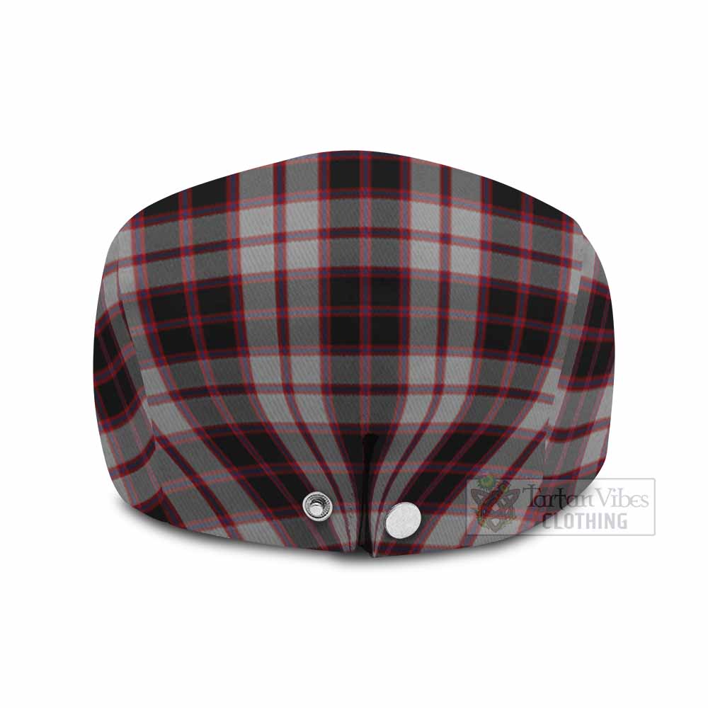 MacPherson (McPherson) Scottish Tartan White Heather With Thistle Flat Cap, Jeff Cap Beir Buaidh! - Tartan Vibes Clothing
