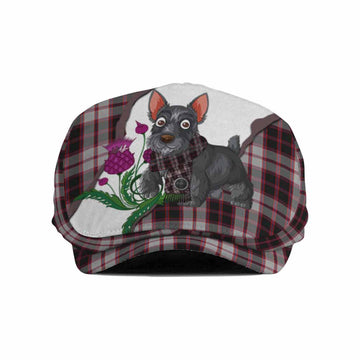MacPherson (McPherson) Scottish Terrier Tartan Flat Cap, Jeff Cap Thistle Heritage Art