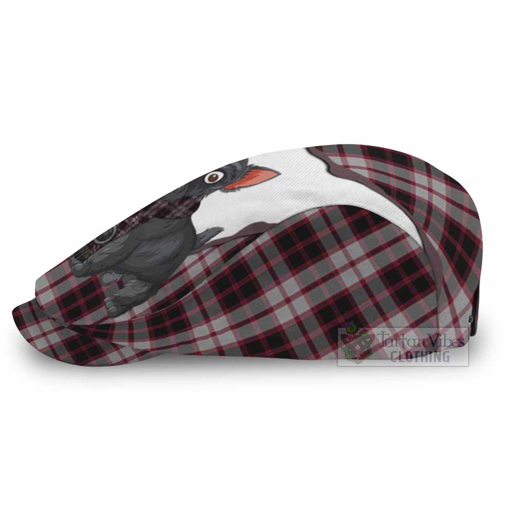 MacPherson (McPherson) Scottish Terrier Tartan Flat Cap, Jeff Cap Thistle Heritage Art - Tartan Vibes Clothing
