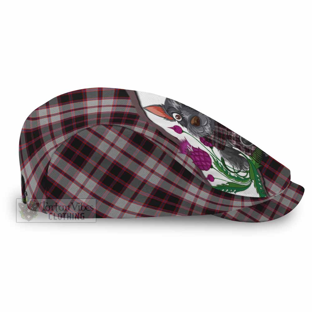 MacPherson (McPherson) Scottish Terrier Tartan Flat Cap, Jeff Cap Thistle Heritage Art - Tartan Vibes Clothing